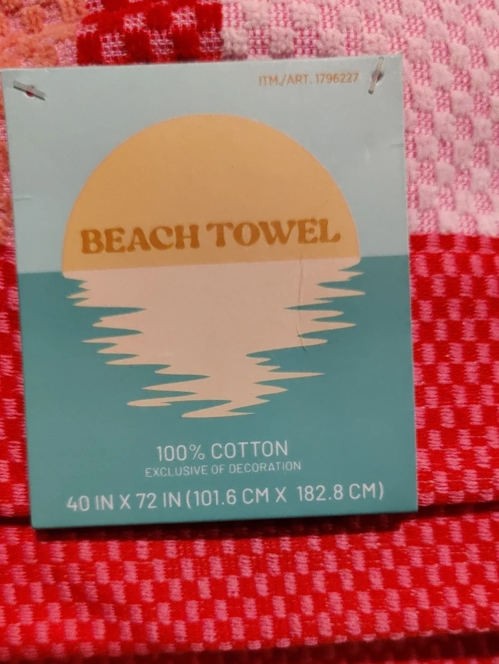 New!Welspun Beach Towel Multicolor Doris Striped Cotton Summer Y2K Cottagecore